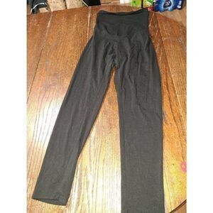 Large Motherhood Maternity Black Leggings Stretch Pants Over Bump